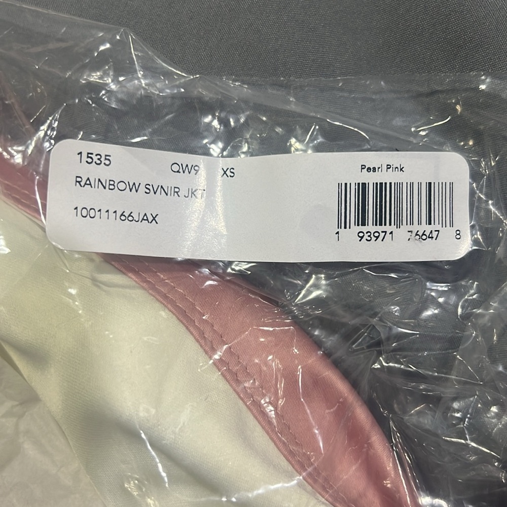 Coach Rainbow SVNIR Jacket (Pearl Pink) size XS - Picture 2 of 10